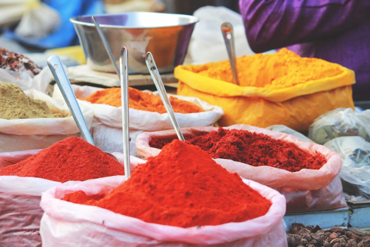 Goan spices at Mapuca market in Goa